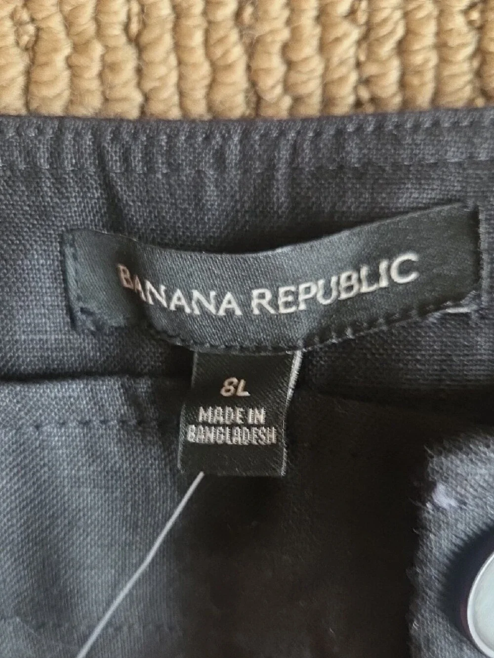 Banana Republic Black Linen Pants - 8 L